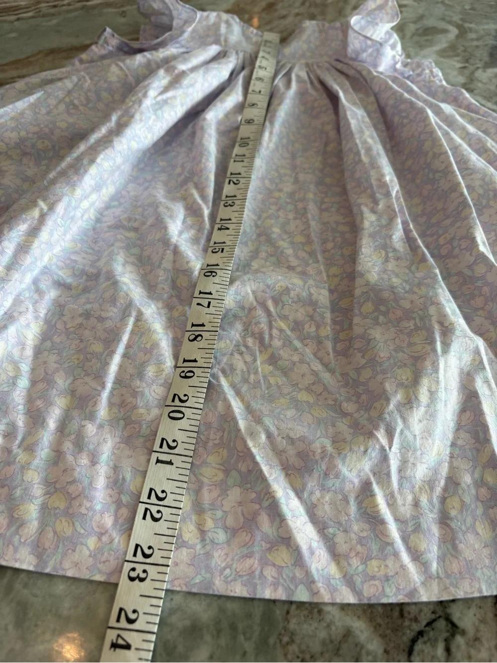 SIMI Vintage Girls Sun Dress Cotton 90's Ruffle Sleeve Spring Flowers Size 4